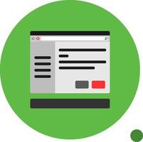 Settings Flat Shadow Icon vector