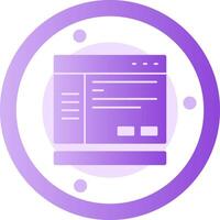 Settings Glyph Gradient Icon vector