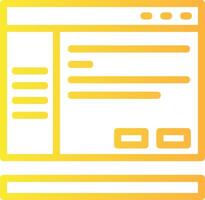 Settings Linear Gradient Icon vector