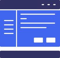 Settings Solid Two Color Icon vector