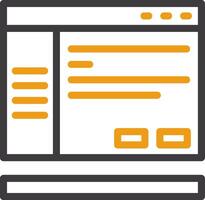 Settings Line Two Color Icon vector