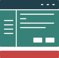 Settings Glyph Two Color Icon vector