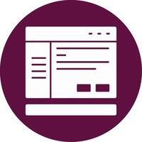 Settings Glyph Circle Icon vector