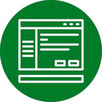 Settings Outline Circle Icon vector
