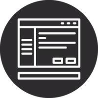 Settings Inverted Icon vector