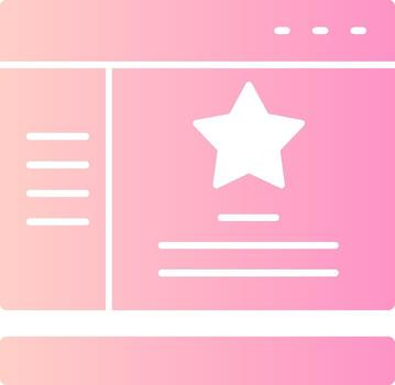 Star Solid Multi Gradient Icon vector