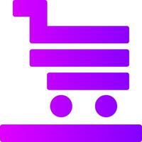 Cart Solid Multi Gradient Icon vector