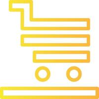 Cart Linear Gradient Icon vector