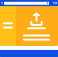 Upload Flat Two Color Icon vector