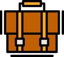 Briefcase Line Filled Icon vector