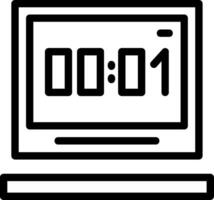 Clock Line Icon vector