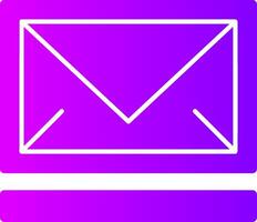 Mail Solid Multi Gradient Icon vector