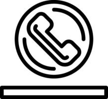 Phone Line Icon vector