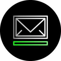 Mail Dual Gradient Circle Icon vector