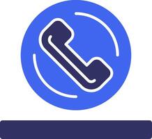 Phone Solid Two Color Icon vector