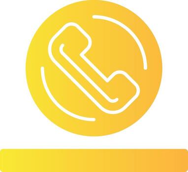 teléfono sólido multi degradado icono vector