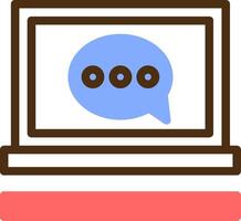 Chat Color Filled Icon vector