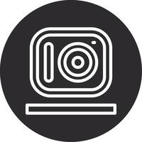 Camera Inverted Icon vector