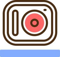 Camera Color Filled Icon vector