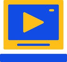 Video Flat Two Color Icon vector