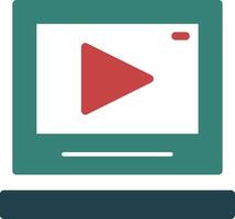 Video Glyph Two Color Icon vector