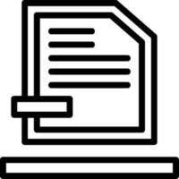 File Line Icon vector