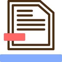 File Color Filled Icon vector