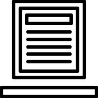 Document Line Icon vector