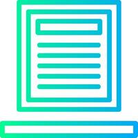 Document Linear Gradient Icon vector