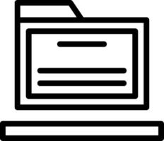 Folder Line Icon vector