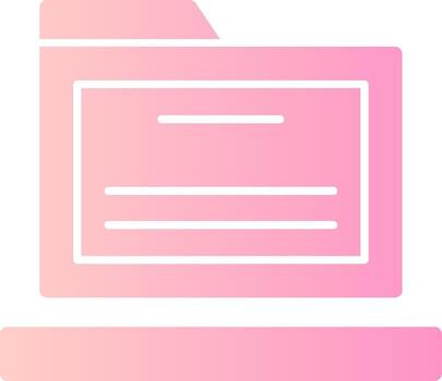 Folder Solid Multi Gradient Icon vector