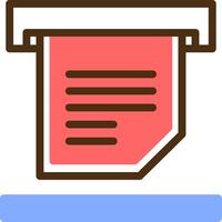 Print Color Filled Icon vector