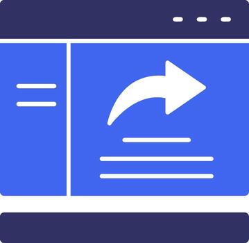 Share Solid Two Color Icon vector