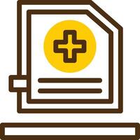 Add Yellow Lieanr Circle Icon vector