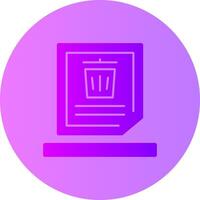 Delete Gradient Circle Icon vector