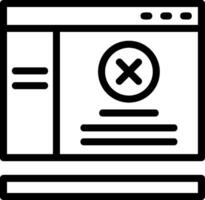 Cross Line Icon vector