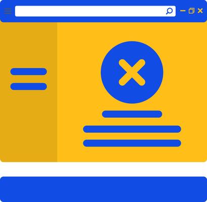 Cross Flat Two Color Icon