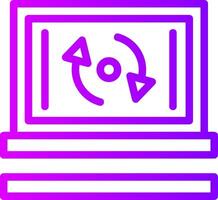 Refresh Linear Gradient Icon vector