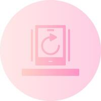 Undo Gradient Circle Icon vector