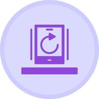 Undo Multicolor Circle Icon vector