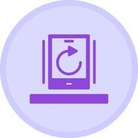 Undo Multicolor Circle Icon vector