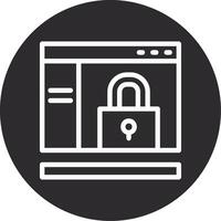 Lock Inverted Icon vector