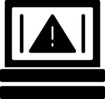 Warning Glyph Icon vector