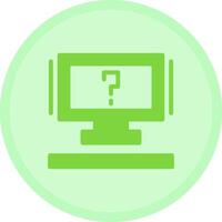 Question mark Multicolor Circle Icon vector