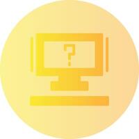 Question mark Gradient Circle Icon vector