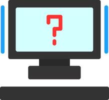 Question mark Flat Icon vector