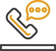 Help Line Two Color Icon vector