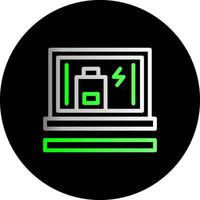 Battery Dual Gradient Circle Icon vector