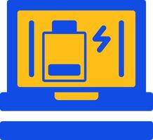 Battery Flat Two Color Icon vector