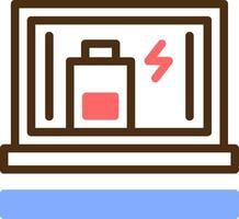 Battery Color Filled Icon vector